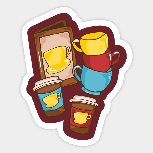 Coffee Coffee Coffee Sticker by ThaisMelo